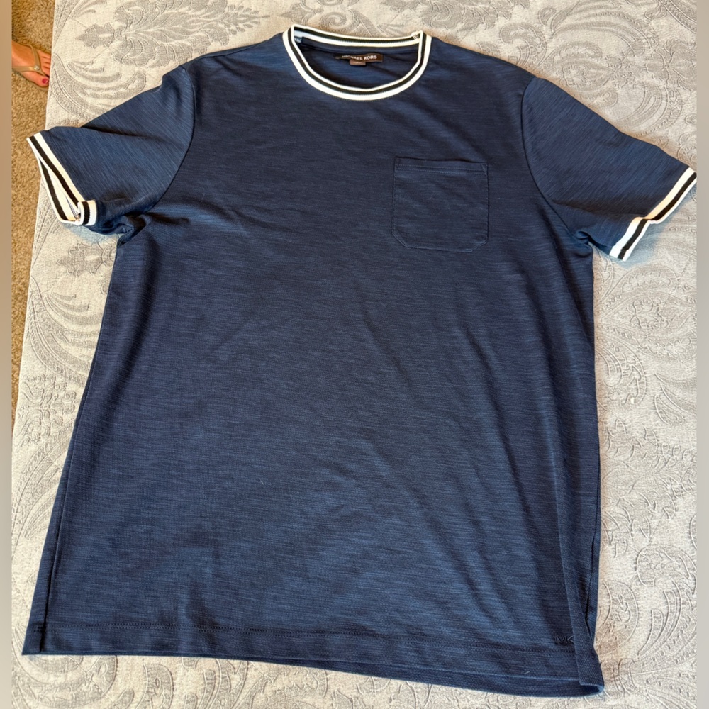 Michael Kors Navy Blue Knit Top
